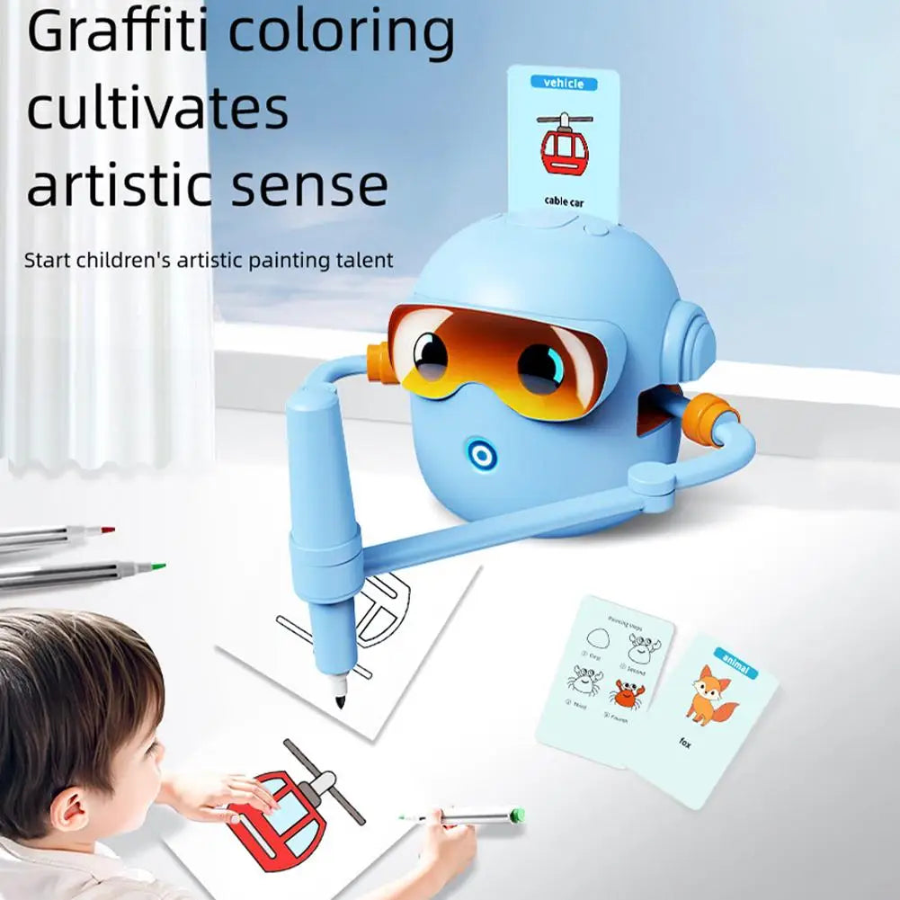 Robot dessinateur Voicebots pour enfants, machine à dessiner éducative interactive à la voix, robot peintre magique, cadeau pour garçons et filles