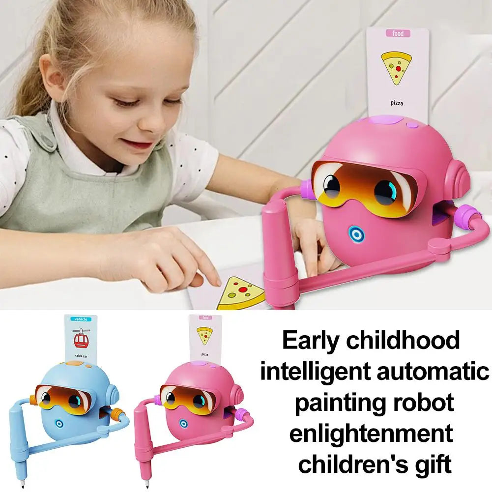 Robot dessinateur Voicebots pour enfants, machine à dessiner éducative interactive à la voix, robot peintre magique, cadeau pour garçons et filles
